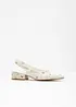 Slingpumps mit flachem Absatz, bonprix