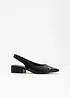Slingpumps mit flachem Absatz, bonprix