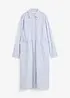 Kleid mit Hemdkragen aus reiner Baumwolle, bonprix