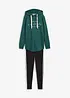 Jogginganzug mit Long-Sweatshirt und Leggings (2-teilig), bonprix
