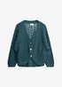 Ajour-Strickjacke aus reiner Baumwolle, bonprix