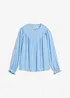 Prairie-Bluse aus fließender Viskose, bonprix