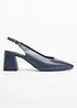 Slingpumps aus Leder, bonprix