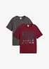 Lot de 2 T-shirts 100% coton, bonprix