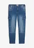 Leichte Regular Fit Cargo-Jeans mit Dehnbund, Straight, bonprix