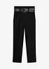 Pantalon à pinces en coton extensible, bonprix