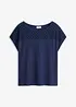 T-shirt en dentelle, en viscose douce, bonprix
