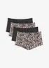 Lot de 4 boxers femme en microfibre lisse, bonprix