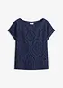 Shirt mit Lochspitze, bonprix