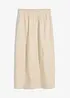 Midirock aus leichtem Leinen-Mix, bonprix