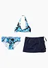 Bikini und Rock zum binden (3-tlg. Set), bonprix