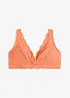 Soutien-gorge bralette confortable en coton et dentelle, bonprix