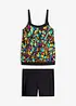 Oversize-Tankini mit Baderadler (2-tlg.Set), bonprix