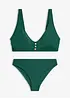 Bustier-Bikini mit Knopfdetail (2-tlg.Set), bonprix