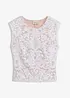 Top à dentelle brodé de sequins, bonprix