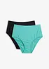 Lot de 2 bas de maillots taille haute, bonprix