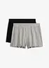 Lot de 2 shorts de pyjama en jersey pointelle, bonprix