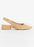 Escarpins slingback à talon plat, bonprix