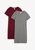 Jerseykleid aus reiner Baumwolle (2er Pack), bonprix