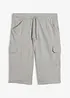 Long-Sweat-Cargobermuda aus reiner Baumwolle, bonprix