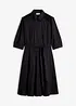 Hemdblusenkleid mit Spitze und Bindeband, bonprix