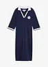 Knieumspielendes Frottee-Kleid mit Polokragen, bonprix
