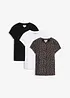 Shirt (3er Pack) aus Baumwoll-Elasthan-Mix, bonprix