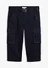 Jean 3/4 extensible avec poches cargo et ceinture, coupe loose, bonprix