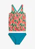 Oversize-Tankini mit besonderer Rückenlösung (2-tlg.Set), bonprix