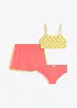 Bikini et short (ens. 3 pces), bonprix