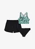 Bikini et short (ens. 3 pces), bonprix