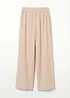 Pantalon palazzo en viscose douce, bonprix