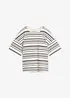 Gestreiftes T-Shirt aus reiner Baumwolle, bonprix