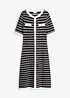 Viskose Strickkleid mit Knöpfen, bonprix