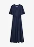Midikleid aus Viskose-Pikee mit Bindegürtel (2-tlg.Set), bonprix