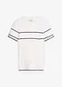 Kurzarm-Pullover aus Baumwoll-Mix, bonprix