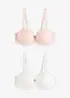 Lot de 2 soutiens-gorge balconnet, bretelles amovibles, bonprix