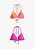 Triangel-Bikinioberteil (2er Pack), bonprix