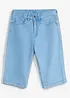 Jeans-Longbermuda mit verstellbarem Bund, Loose Fit, bonprix