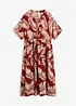 Midi Kaftan-Kleid aus fließender Viskose, bonprix