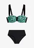 Balconette-Bikini mit gepolsterten Trägern (2-tlg.Set), bonprix