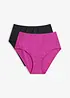 Highwaist-Bikinihose (2er Pack), bonprix