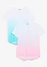 T-Shirt mit Bio-Baumwolle (2er Pack), bonprix