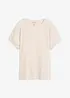 T-Shirt aus strukturiertem Material, bonprix