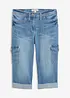 Cargo Jeans, Mid Waist, Stretch, bonprix