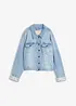 Jeansjacke mit Spitzeneinsatz, bonprix