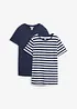 Rundhals-T-Shirt (2er Pack), bonprix