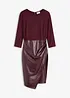 Robe enduite avec haut en jersey, bonprix