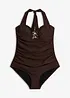 Maillot 1 pièce sculptant, maintien léger, avec strass, bonprix