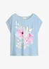 Shirt mit Webeinsatz, bonprix